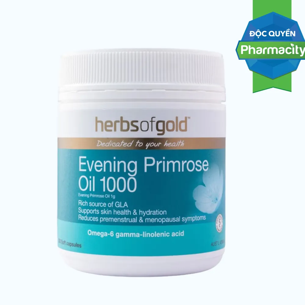 Thực phẩm bảo vệ sức khỏe Herbs of Gold Evening Primrose Oil 1000 (200 viên)