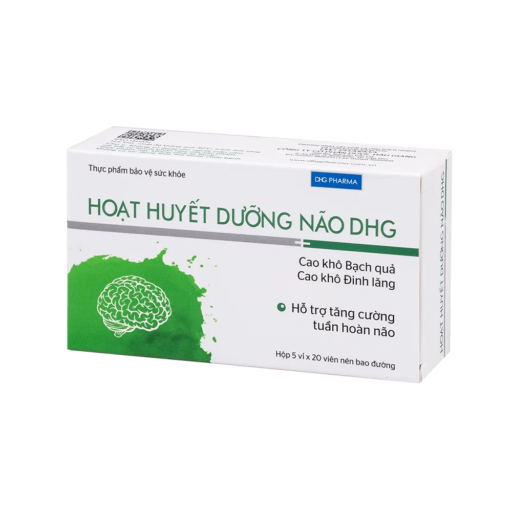Thực phẩm bảo vệ sức khỏe Hoạt Huyết Dưỡng Não DHG (100 viên)