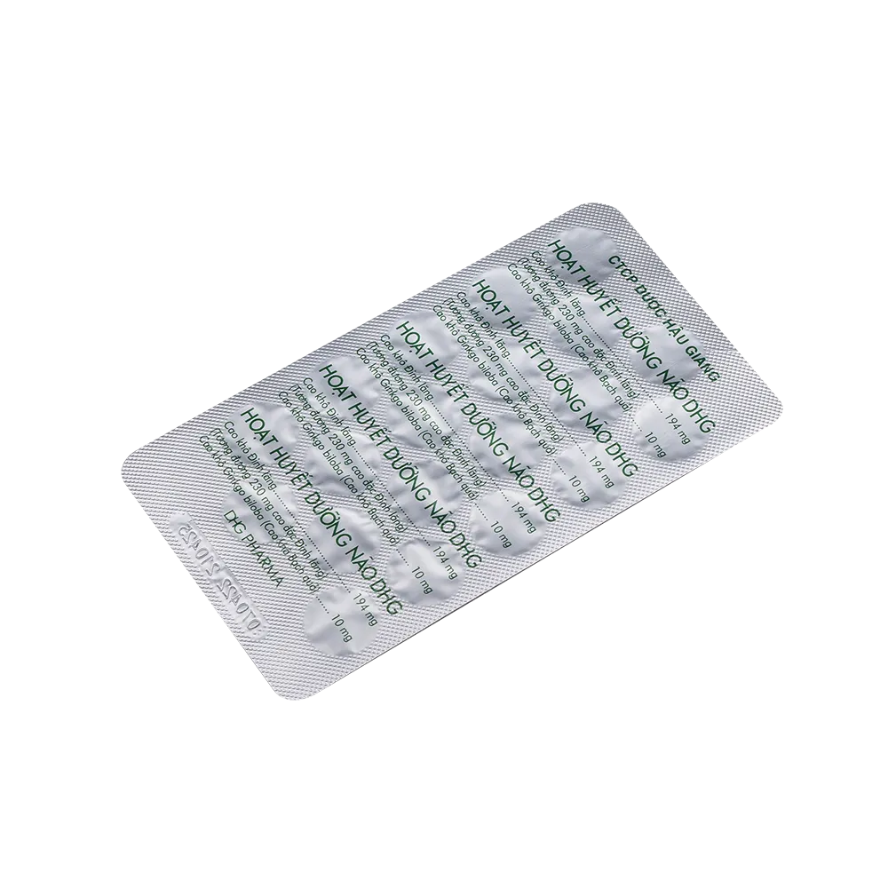 Thực phẩm bảo vệ sức khỏe Hoạt Huyết Dưỡng Não DHG (100 viên) 3