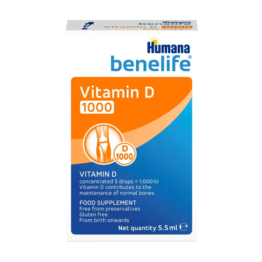 Thực phẩm bảo vệ sức khỏe Humana Benelife Vitamin D 1000 (15ml) 3