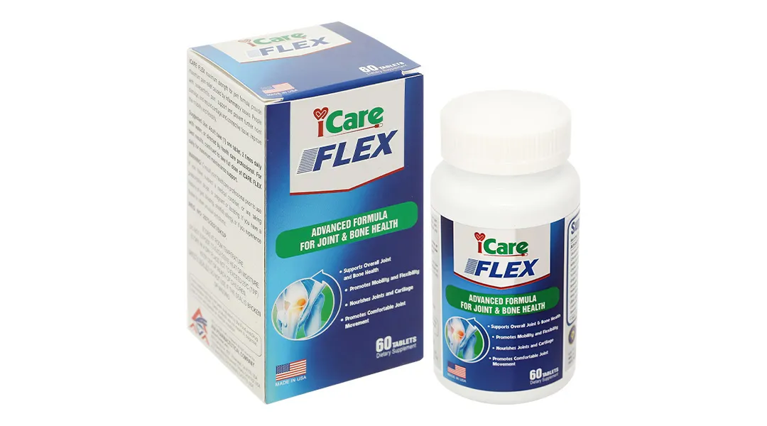 Combo 4 Thực phẩm bảo vệ sức khỏe Icare Flex 3
