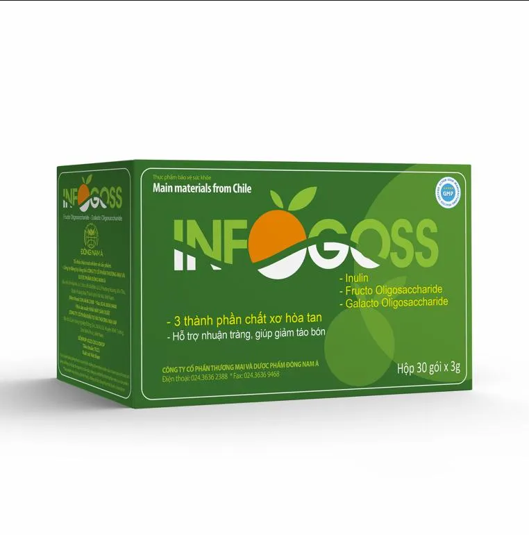 BỘT HÒA TAN GIÚP GIẢM TÁO BÓN INFOGOSS IAP 30 GÓI