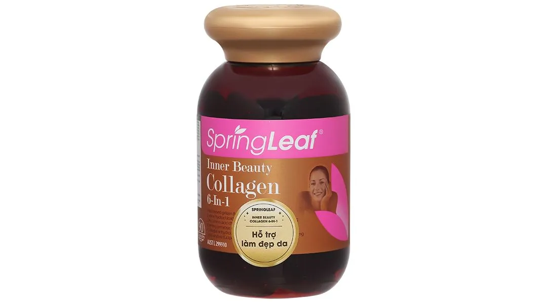 VIÊN UỐNG HỖ TRỢ LÀM ĐẸP DA SPRING LEAF INNER BEAUTY COLLAGEN 6-IN-1 60V 3