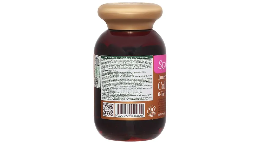 VIÊN UỐNG HỖ TRỢ LÀM ĐẸP DA SPRING LEAF INNER BEAUTY COLLAGEN 6-IN-1 60V 5