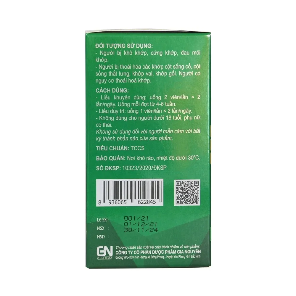 Thực phẩm bảo vệ sức khỏe Joint XK3 Gold (Hộp 30 viên) 4