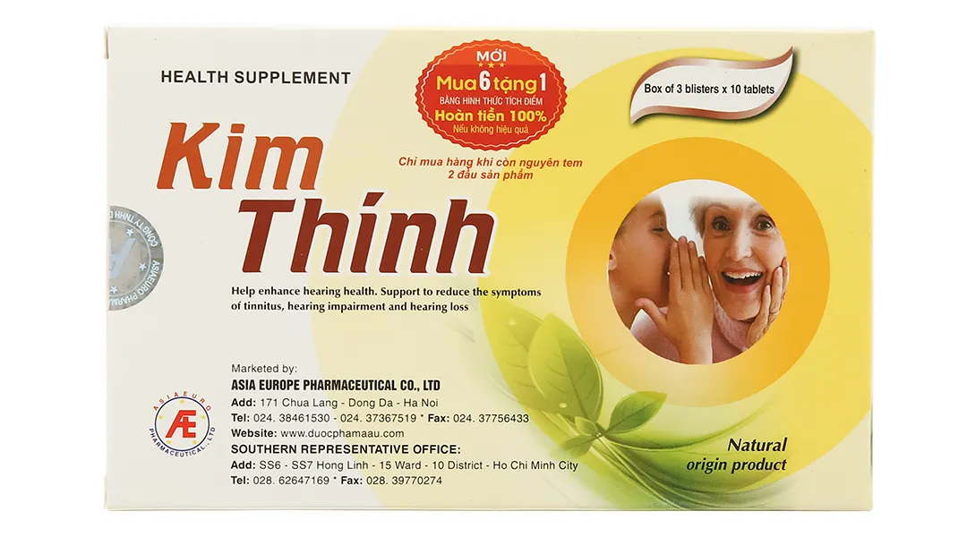 Viên uống IMC Kim Thính (Hộp 30 viên) giúp tăng cường thính lực và lưu thông máu 3