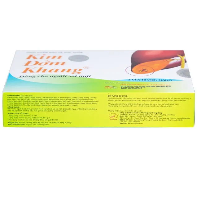 Đông Tây Kim Đởm Khang (Hộp 30 viên) hỗ trợ giảm sỏi mật 4
