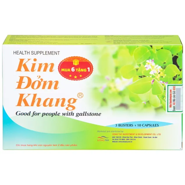 Đông Tây Kim Đởm Khang (Hộp 30 viên) hỗ trợ giảm sỏi mật 6