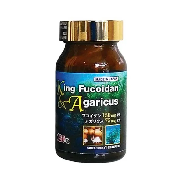 King Fucoidan & Agaricus tăng cường đề kháng, hỗ trợ ung thư (Hộp 30 viên) 2