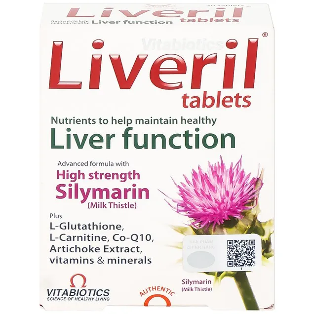 Thực phẩm bảo vệ sức khỏe LIVERIL Tablets (30 viên)