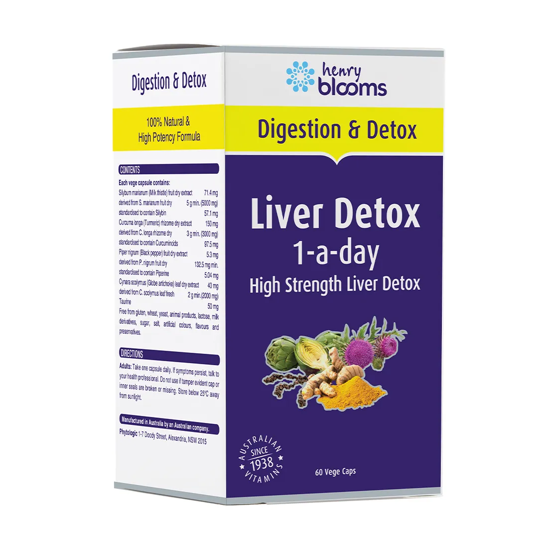 Thực phẩm bảo vệ sức khỏe Liver Detox 1-A-Day (60 viên) 4