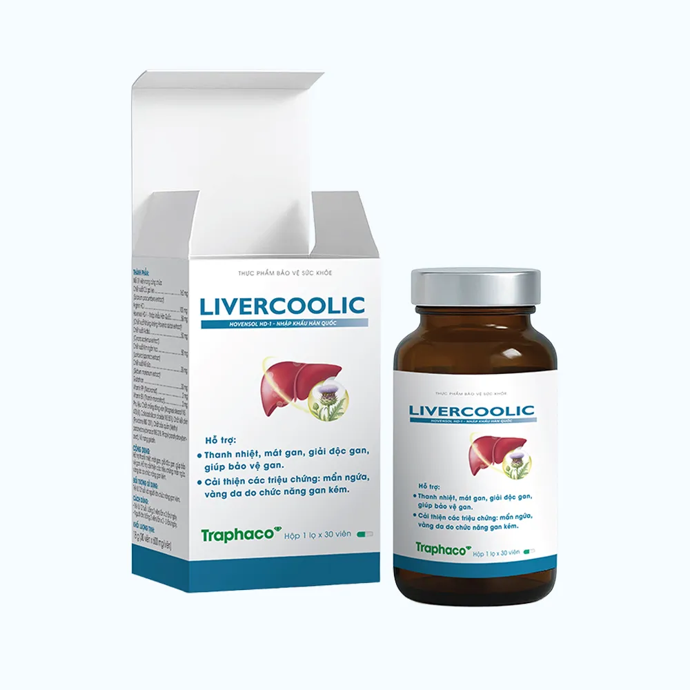 Thực Phẩm Bảo Vệ Sức Khỏe LIVERCOOLIC Hỗ Trợ Thanh Nhiệt, Giải Độc Gan 2