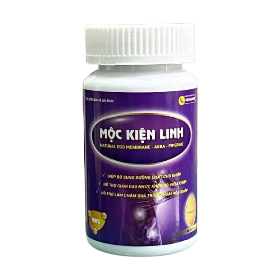Thực phẩm bảo vệ sức khỏe Mộc Kiện Linh - Hỗ trợ khớp và cột sống (Hộp 80 viên) 2