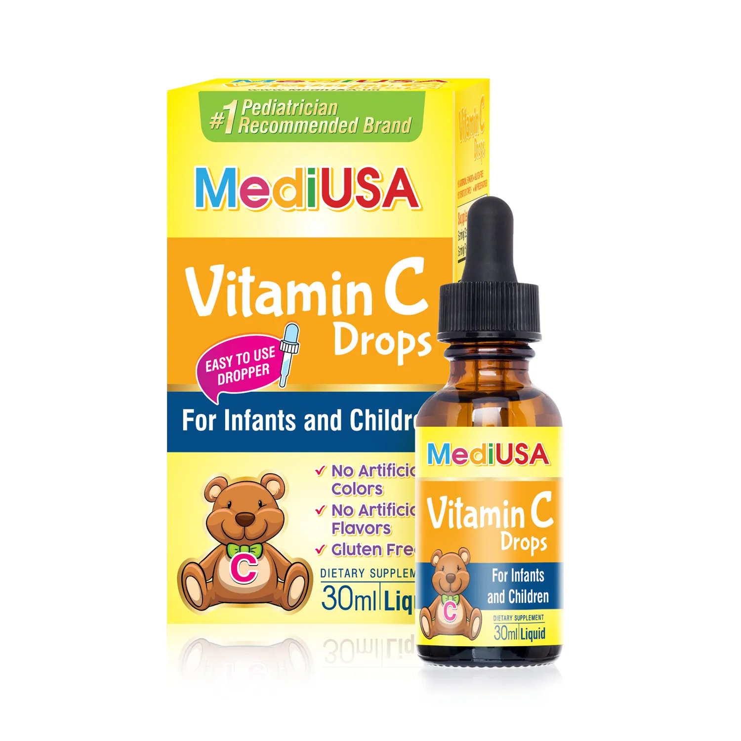 Thực phẩm bảo vệ sức khỏe MediUSA Vitamin C Drops (30ml)