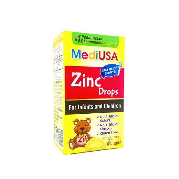 Thực phẩm bảo vệ sức khỏe MediUSA Zinc Drops giúp trẻ ăn ngon, nâng cao đề kháng (30ml)