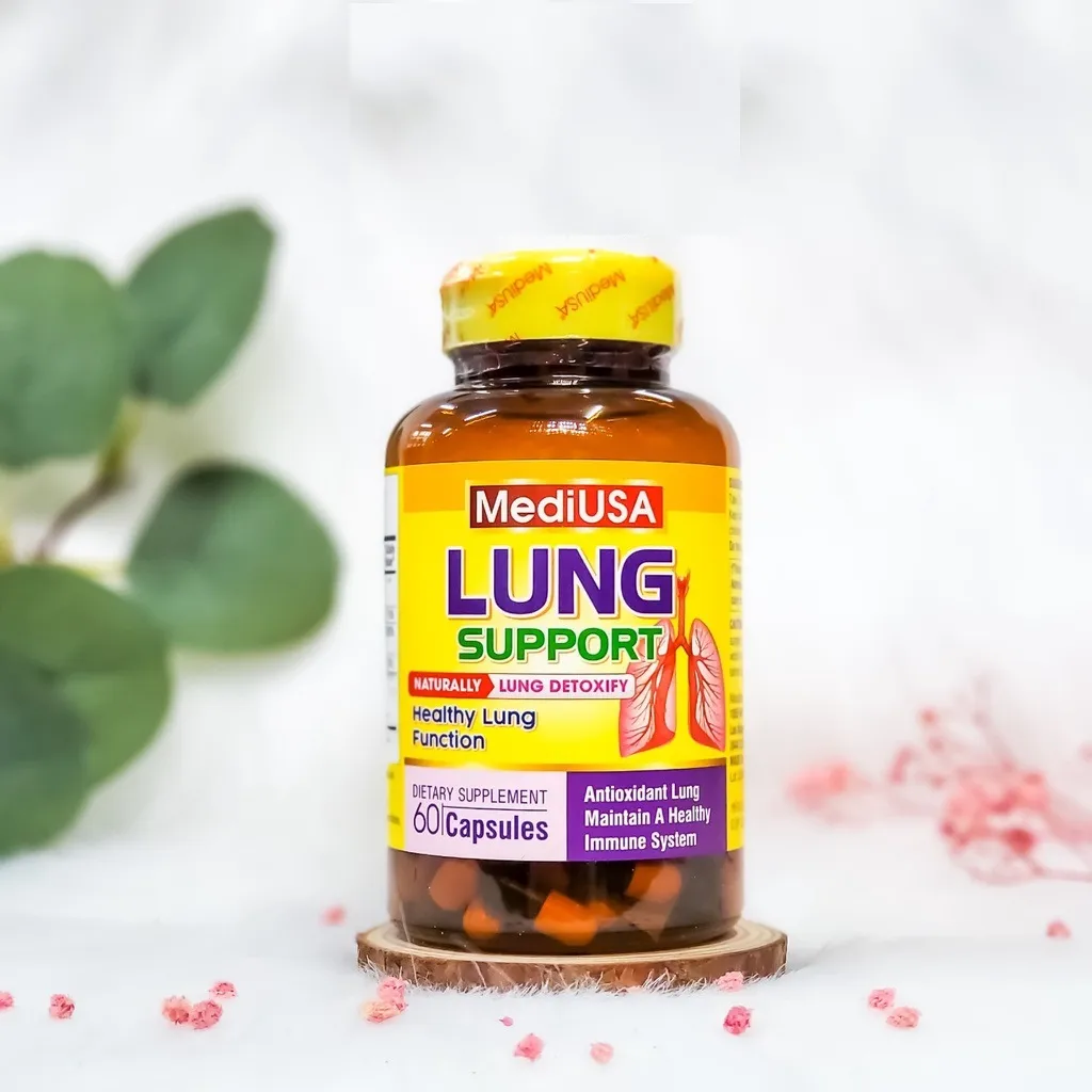 Thực phẩm bảo vệ sức khỏe MediUSA Lung Support (60 viên) 3