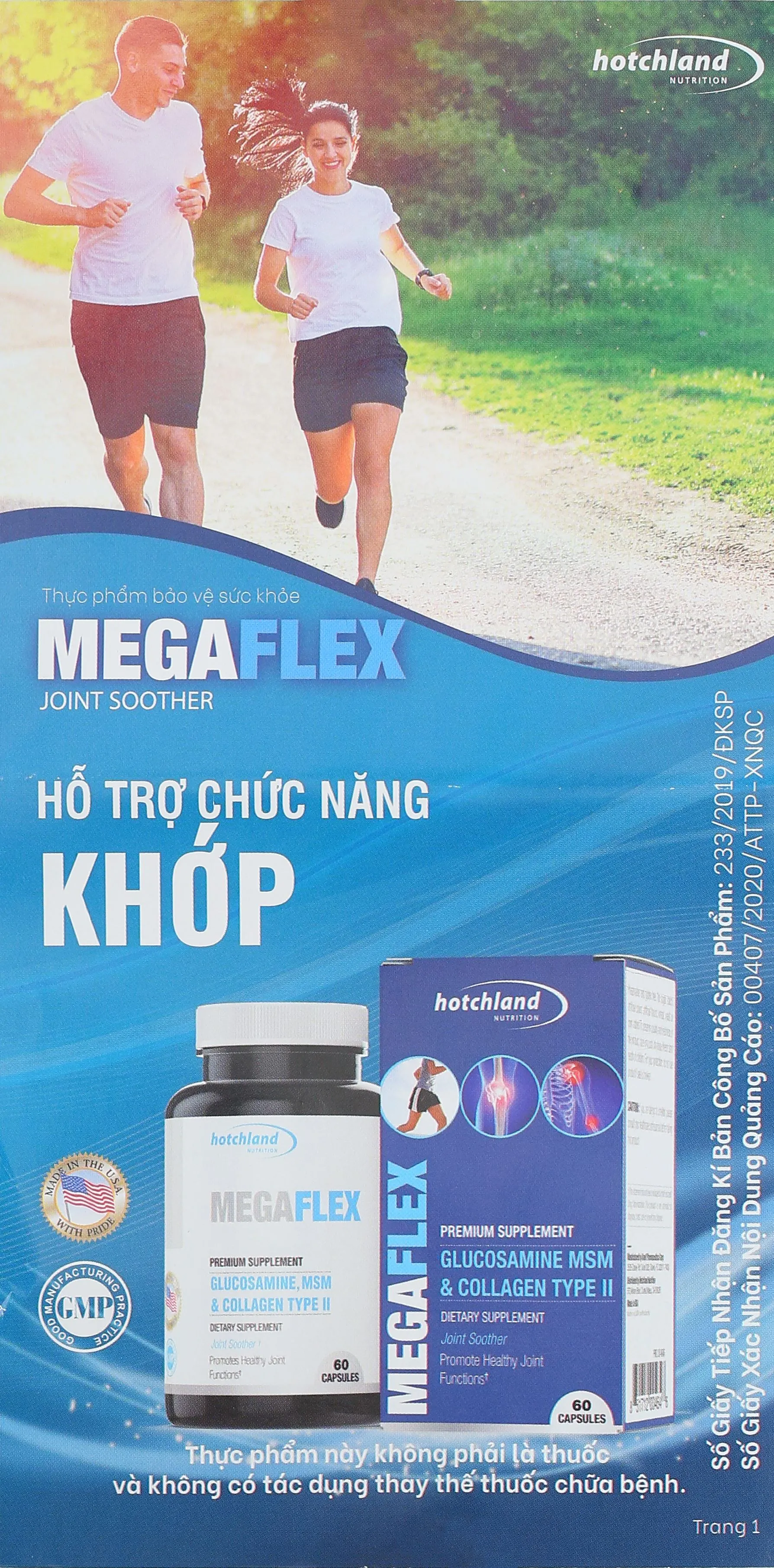 Thực phẩm bảo vệ sức khỏe Megaflex Joint Soother 9