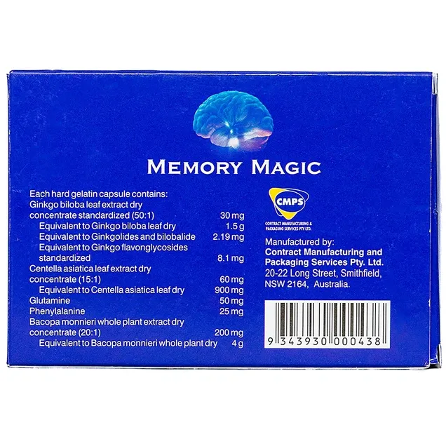 Thực phẩm bảo vệ sức khỏe Memory Magic (30 viên) 3