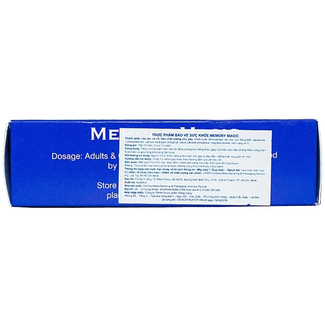 Thực phẩm bảo vệ sức khỏe Memory Magic (30 viên) 5