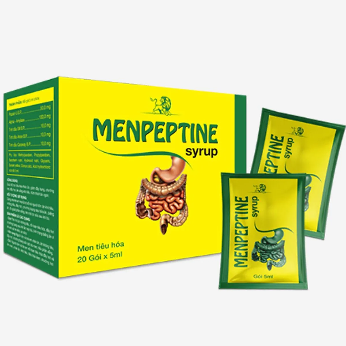 Thực phẩm bảo vệ sức khỏe Menpeptine - hỗ trợ tăng cường tiêu hoá (20 gói) 2