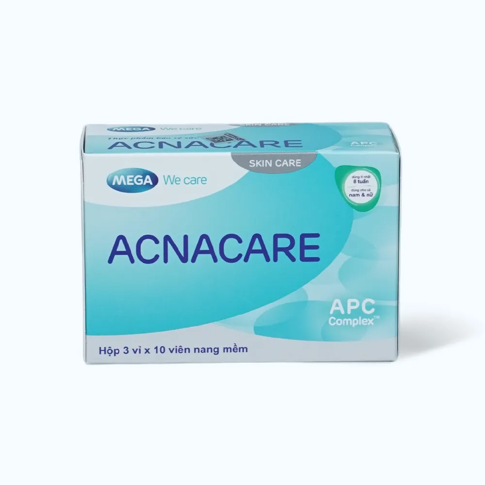 VIÊN HỖ TRỢ LÀM ĐẸP DA ACNACARE MEGA 3X10