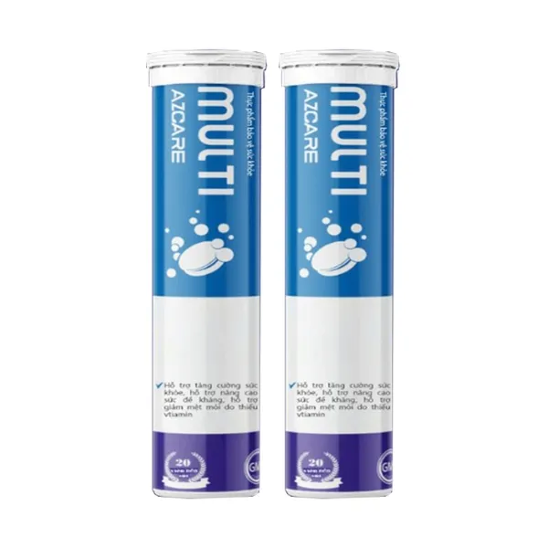 Thực Phẩm Bảo Vệ Sức Khỏe Multi Azcare (Tuýp 20 viên)