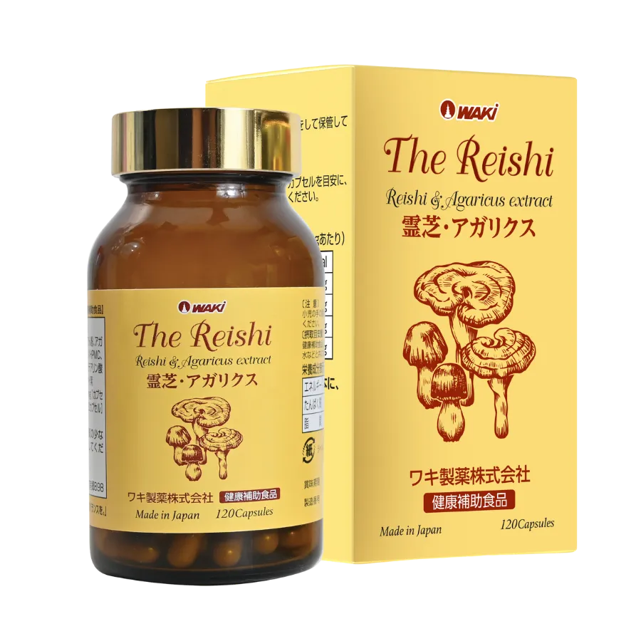 Thực phẩm bảo vệ sức khỏe Nấm linh chi THE REISHI hỗ trợ tăng cường miễn dịch, hỗ trợ bảo vệ gan (Hộp 120 viên)