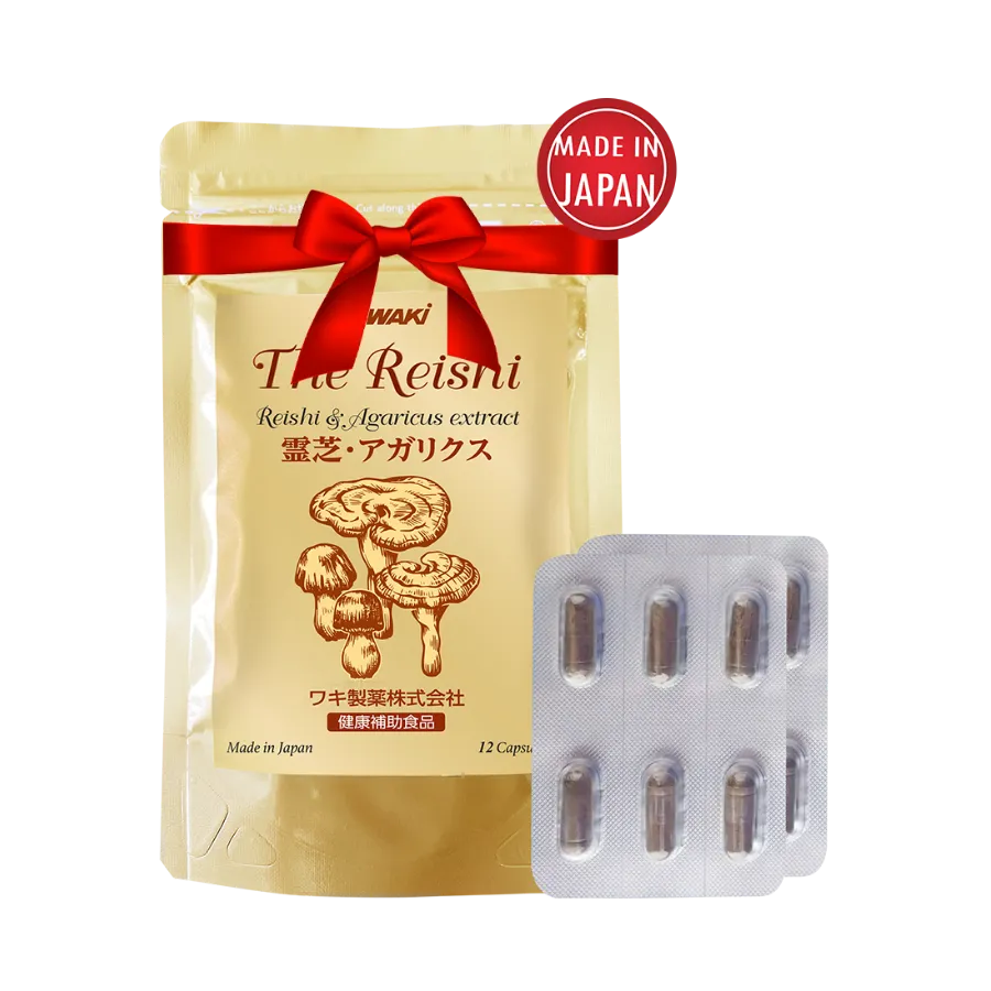 Thực phẩm bảo vệ sức khỏe Nấm linh chi THE REISHI hỗ trợ tăng cường miễn dịch, hỗ trợ bảo vệ gan (Hộp 120 viên) 2