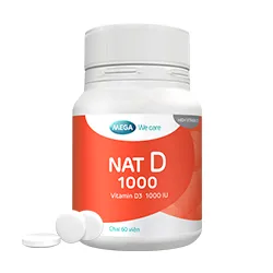 Thực phẩm bảo vệ sức khỏe NAT-D 1000 (Chai 60 viên)