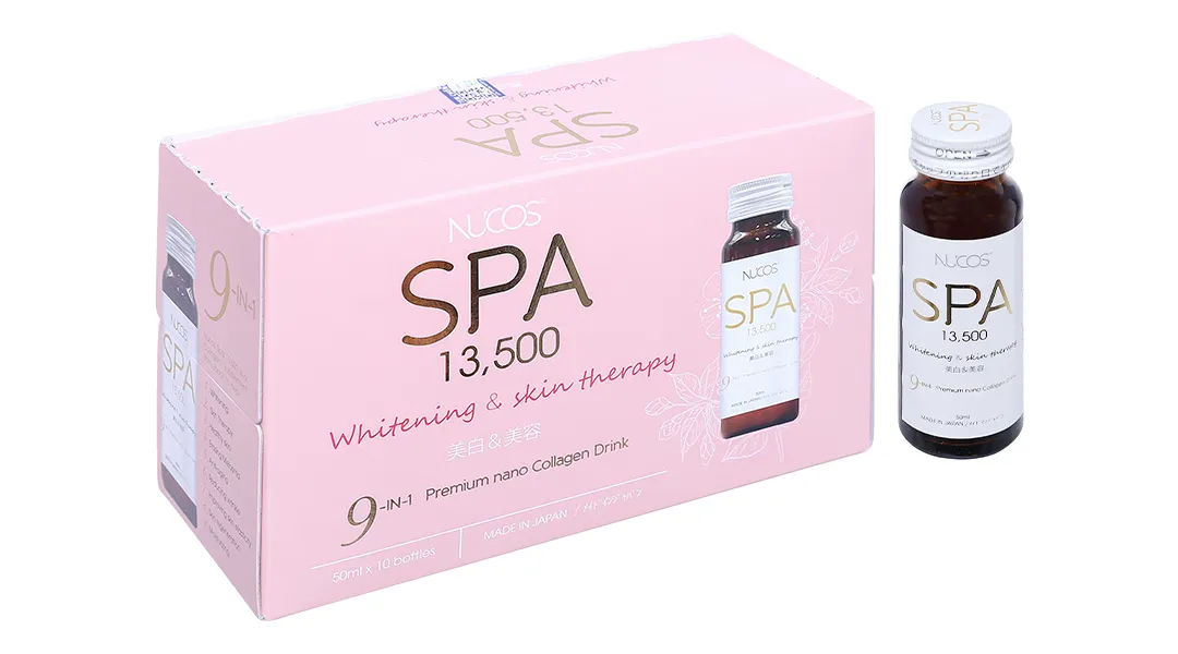 Nước uống collagen Nucos Spa 13.500 chống lão hóa săn chắc da (10 chai x50ml) 13