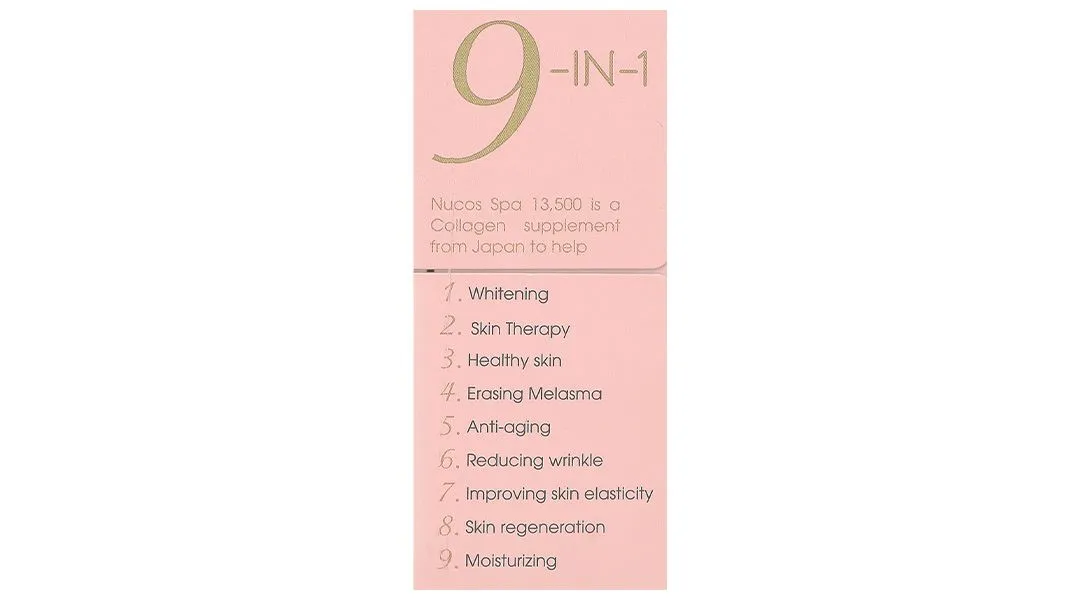 Nước uống collagen Nucos Spa 13.500 chống lão hóa săn chắc da (10 chai x50ml) 9