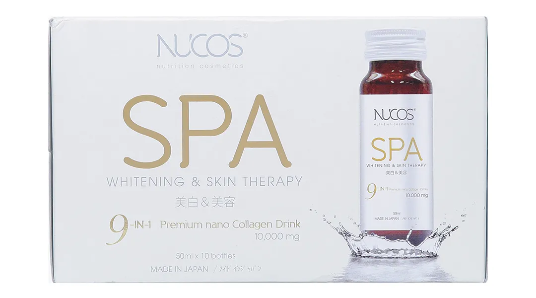 Nước Uống Nucos Spa 10.000 Hạn Chế Lão Hóa, Làm Đẹp Da (Hộp 10 Chai X 50ml) 5