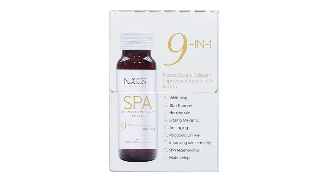 Nước Uống Nucos Spa 10.000 Hạn Chế Lão Hóa, Làm Đẹp Da (Hộp 10 Chai X 50ml) 8