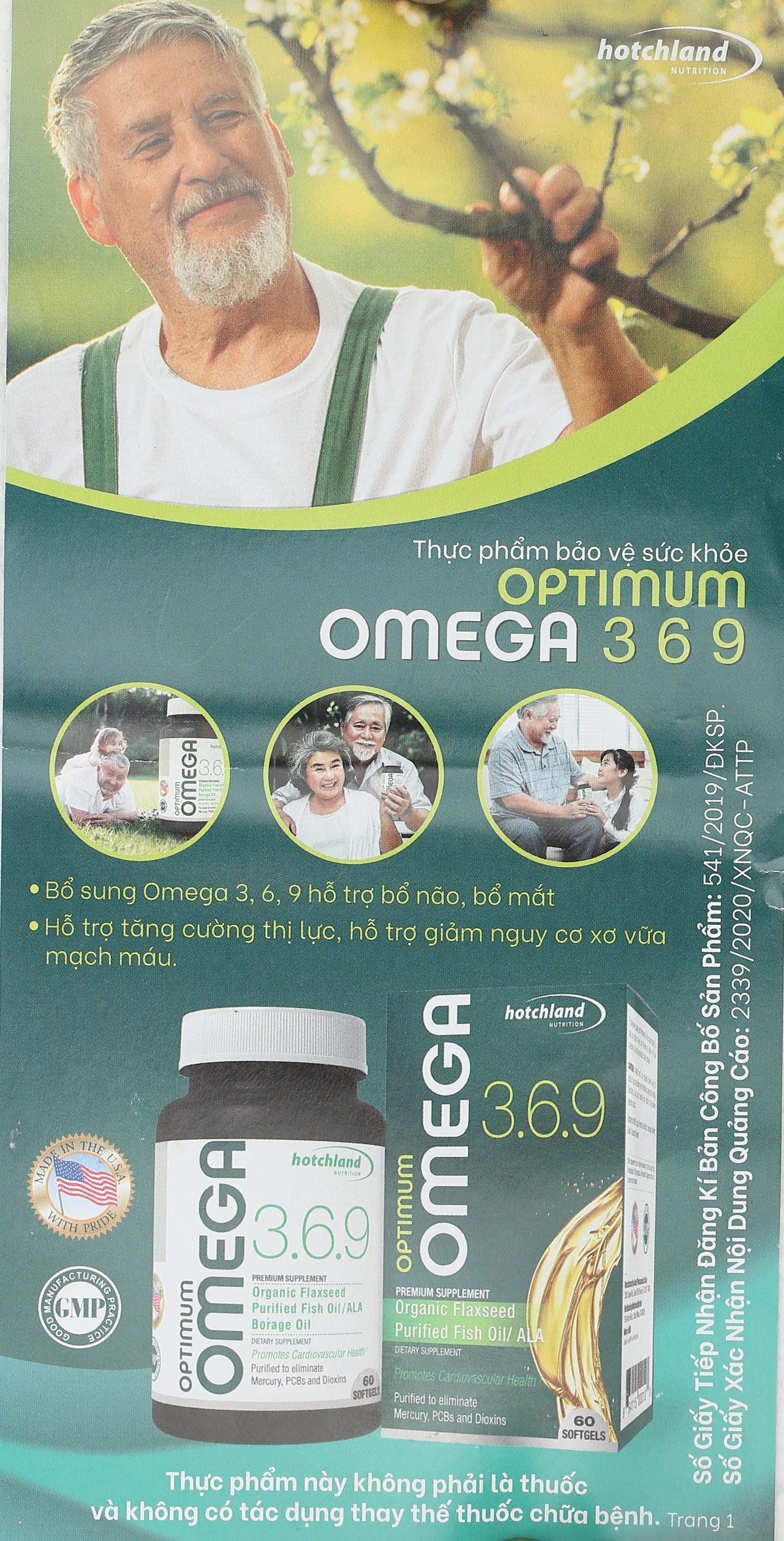 Thực phẩm bảo vệ sức khỏe Optimum Omega 3 6 9 11
