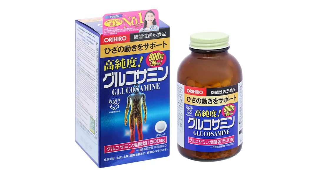 Thực phẩm bảo vệ sức khỏe Orihiro High Purity Glucosamine Grain Economical Bottle 2