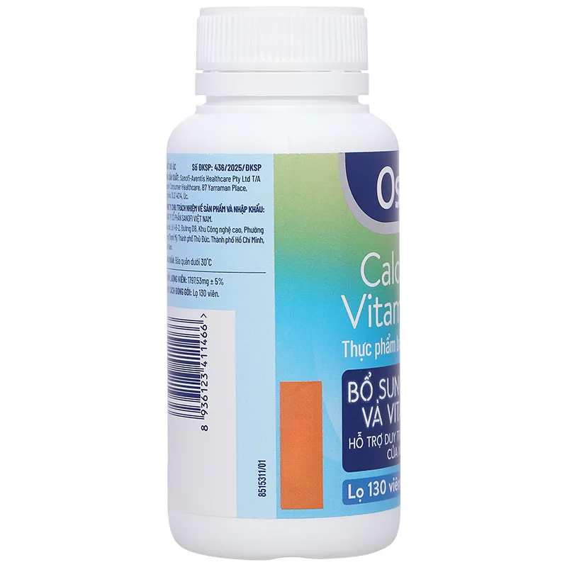 VIÊN UỐNG OSTELIN CALCIUM & VITAMIN D3 SANOFI 275V 13