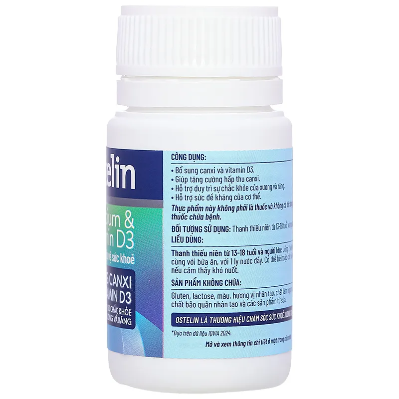 VIÊN UỐNG OSTELIN CALCIUM & VITAMIN D3 SANOFI 275V 4