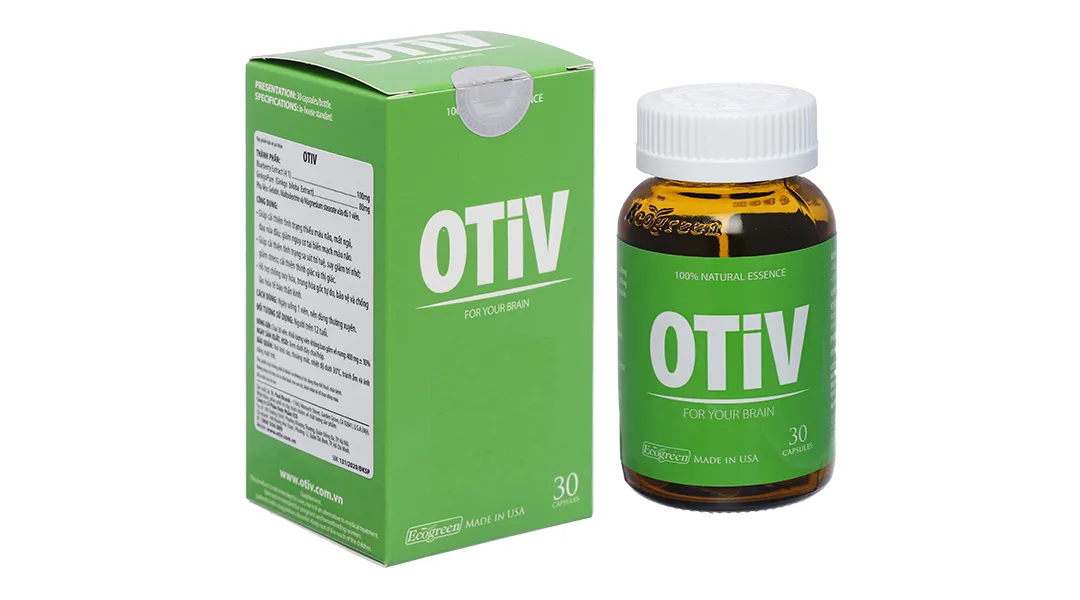 VIÊN UỐNG GIÚP CẢI THIỆN TÌNH TRẠNG THIẾU MÁU NÃO OTIV ECOGREEN 60V 7