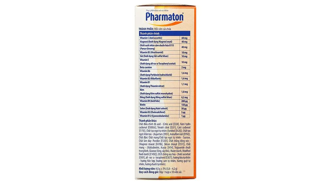 PHARMATON ENERGY FIZZI SANOFI 10V 4