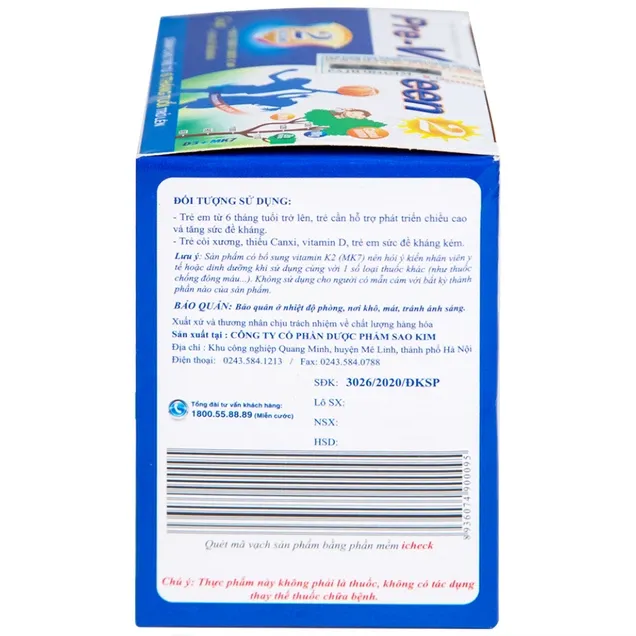 Thực phẩm bảo vệ sức khỏe Pre-Vipteen 2 (20 gói x 2g) 4