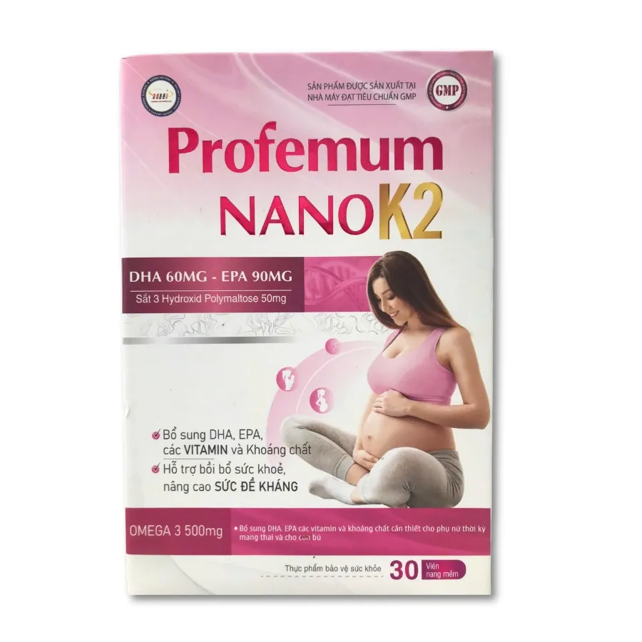 Thực phẩm bảo vệ sức khỏe Profemum Nano K2 (30 viên)