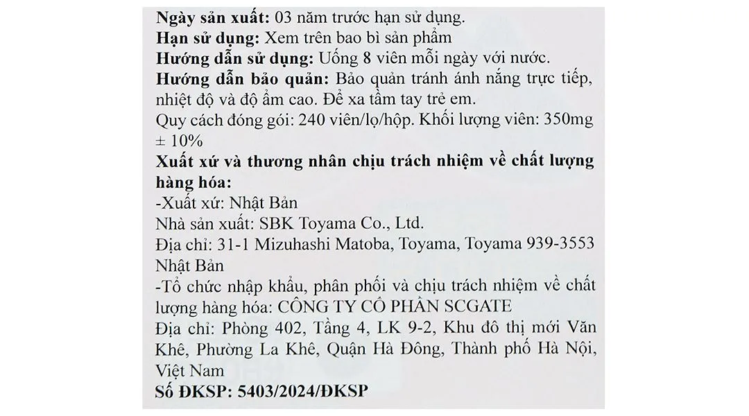Thực phẩm bảo vệ sức khỏe Red Reishi Mushroom (Ganoderma Lucidum) hộp 240 viên 11