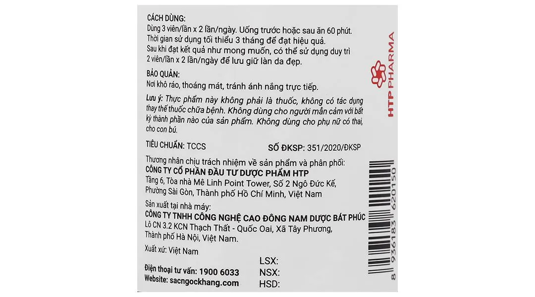 Combo 4 hộp Sắc Ngọc Khang hộp 180 viên 18
