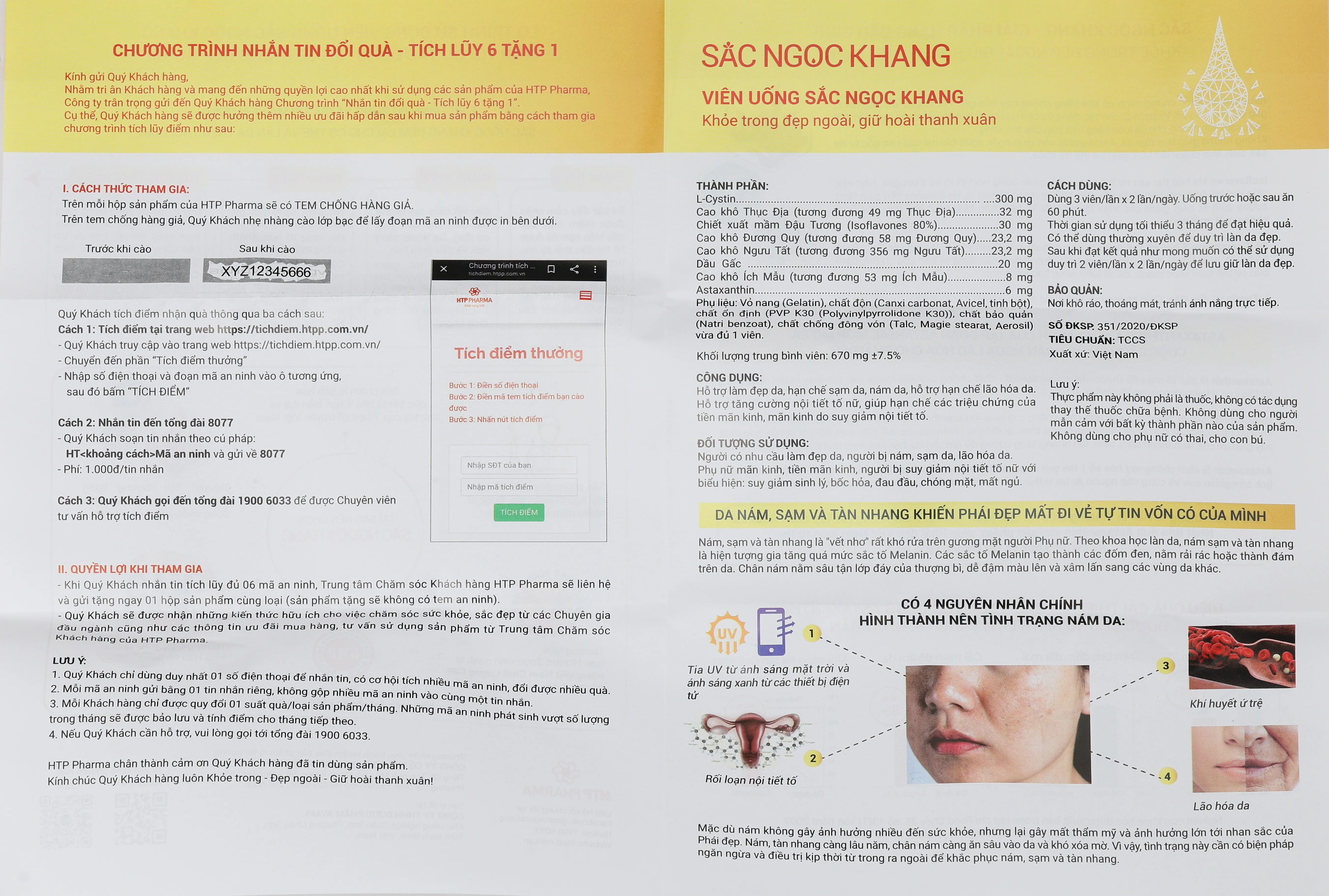 Combo 4 hộp Sắc Ngọc Khang hộp 180 viên 49