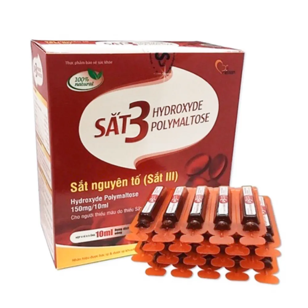 Thực phẩm bảo vệ sức khỏe Sắt 3 Hydroxyde Polymaltose (Hộp 20 Ống x 10ml) 2