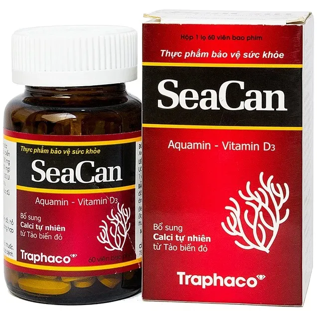 Thực phẩm bảo vệ sức khỏe SeaCan - Bổ sung Calci tự nhiên từ Tảo biển đỏ (60 Viên)