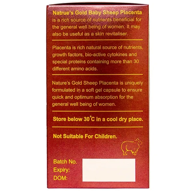 Thực phẩm bảo vệ sức khỏe Sheep Placeta 3000mg (100 viên) 5
