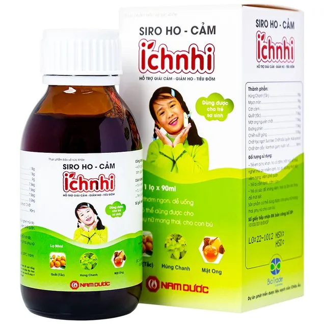 SIRO HO CẢM ÍCH NHI NAM DƯỢC 30 GÓI X 5ML