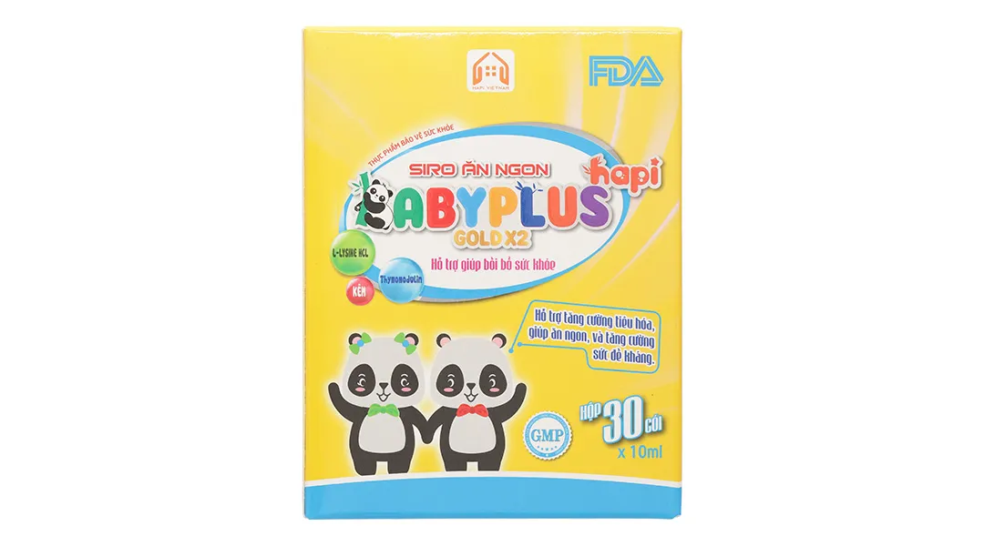 Thực phẩm bảo vệ sức khỏe Siro Ăn Ngon Hapi Gold Baby Plus hộp 30 gói 3