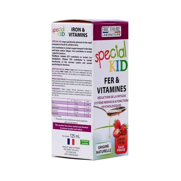 Thực phẩm bảo vệ sức khỏe Special Kid Fer & Vitamines (125ml) 3